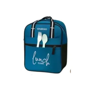Stylish Water-Resistant Fabric Lunch Bag – For Office, School & Travel