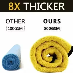 Microfiber Cloth for Car Cleaning, Polishing & Detailing, Scratchproof (Pack of 4)