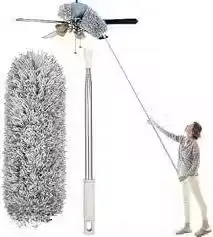 Microfiber Feather Duster with Extendable 100-inch Pole