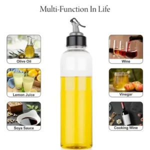 Plastic Oil Dispenser 1 Litre Cooking Oil Dispenser Bottle Oil Container,Transparent