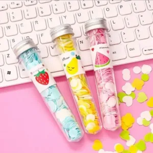 Disposable Paper Soap Tube Clean Soft Bath For Travel, Mixed Fragrance Paper Soap Sheets, Compact and Portable, Gentle on All Skin Types, Dissolves Easily, Hygienic and Travel-Friendly.