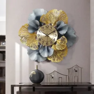 FK Metal Decorative Round Iron Metal Clock for Living Room, Bedroom, Office with Urdu Dail.