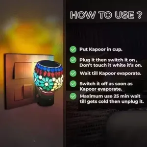KK TRADERS Electric Kapoor Dani – Star Pattern Ceramic, Home & Office Decor