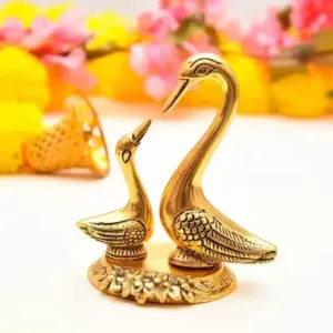 Swan Pair Set of 2 Decorative Showpieces for Home, Temple, Office