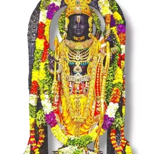 SAF Ram Lalla MDF Cutout Statue – Wooden Ayodhya Mandir Idol