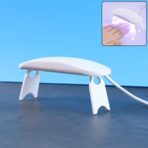 Mini Portable UV LED Nail Lamp USB Powered Gel Nail Polish Curing Dryer with Foldable Stand