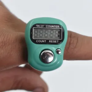 Manual Hand Finger Counting Machine Digital Head Electronic Tally Counter (RANDOM Color )