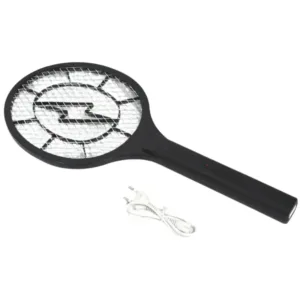 Rechargeable Electric Mosquito Killer Racket | Heavy-Duty Fly Swatter with USB Charging Cable for Indoor & Outdoor Use