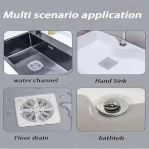 10 Pcs Shower Drain Mesh Stickers | Disposable Hair Catcher Drain Covers | Bathroom Floor Drain Filter for Sink, Bathtub, Laundry & Kitchen ( default, OS )