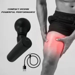 Mini Fascia Massage Gun | Portable Rechargeable Deep Tissue Muscle Massager for Body Pain Relief & Recovery ( default, Standard )