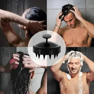 Scalp Massager Shampoo Brush with Silicone Bristles ( default, Standared )