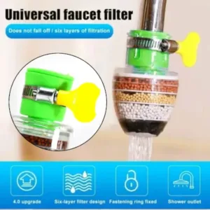 Water Faucet, Clean Purifier Filter Cartridge Water Tap, Upgrade Universal Interface Faucet Filter (Six Layer Purifier) ( default, Standard ).