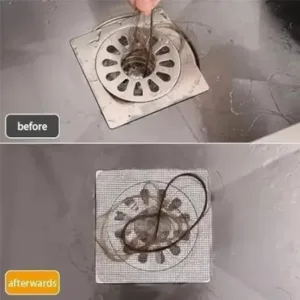 10 Pcs Shower Drain Mesh Stickers | Disposable Hair Catcher Drain Covers | Bathroom Floor Drain Filter for Sink, Bathtub, Laundry & Kitchen ( default, OS )