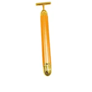 24K Golden Beauty Bar Facial Massager | Golden Rod T-Shaped Electric Face Massager for Face, Neck & Skin Care ( default, Standard )