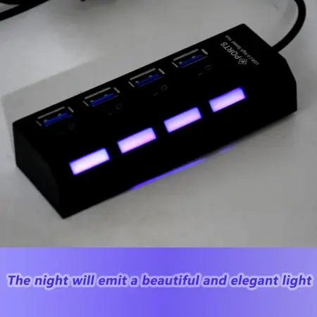 n8qE2Sa7MGkys5ouNuPfK0ZUUxzOwCrjAK7pOnyt.webp 4 Port USB, HUB USB 2.0 HUB Splitter High Speed with On/Off Switch Multi LED Adapter Compatible with Tablet Laptop Computer Notebook ( default, Standard ).