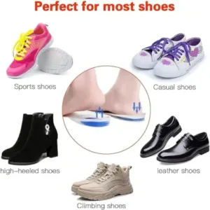Silicone Heel Protector Cups for Cracked Heels | Soft Gel Heel Support Pads for Heel Pain Relief & Foot Care ( default, Standard )