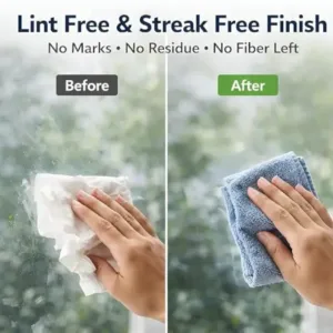 Microfiber Cleaning Cloth Roll – 20 Reusable Tear-Away Towels | Washable Multipurpose Cleaning Wipes for Kitchen, Car, Home & Office | 25 x 25 cm ( default, OS )