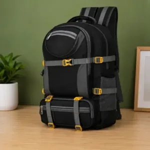 Water-Resistant Hiking & Trekking Backpack – Large Capacity Travel Rucksack with Laptop Compartment for Men & Women ( black, OS )