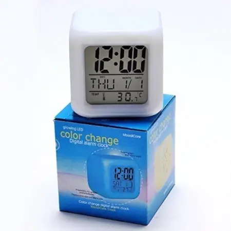 6PlImQhBCUJS8JFfJG04kkhwdt9YPVNtDxvmLYzd.webp 7 Color Change Digital Clock with Temperature Display ( multicolor, OS )