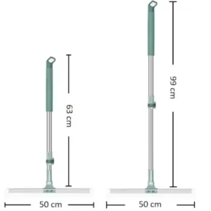 Multifunctional Magic Broom 38 Inch Floor Wiper Brush, 180 Degree Rotatable Wiper Retractable and Adjustable Broom for Flat Floor, Wiper for Floor Cleaning, Bathroom, Kitchen, Tiles D